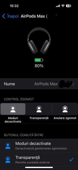 Căști OverEar Apple Airpods Pro Max ~ Originali