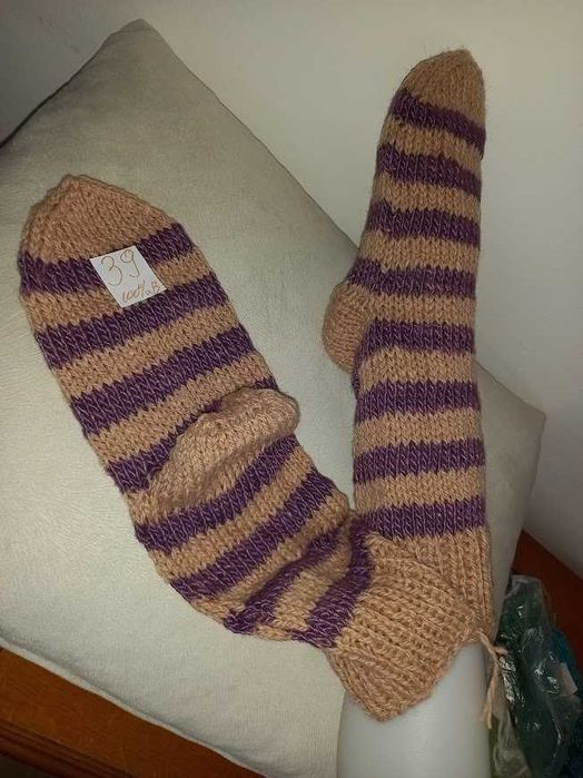 ръчно плетени чорапи 100% вълна