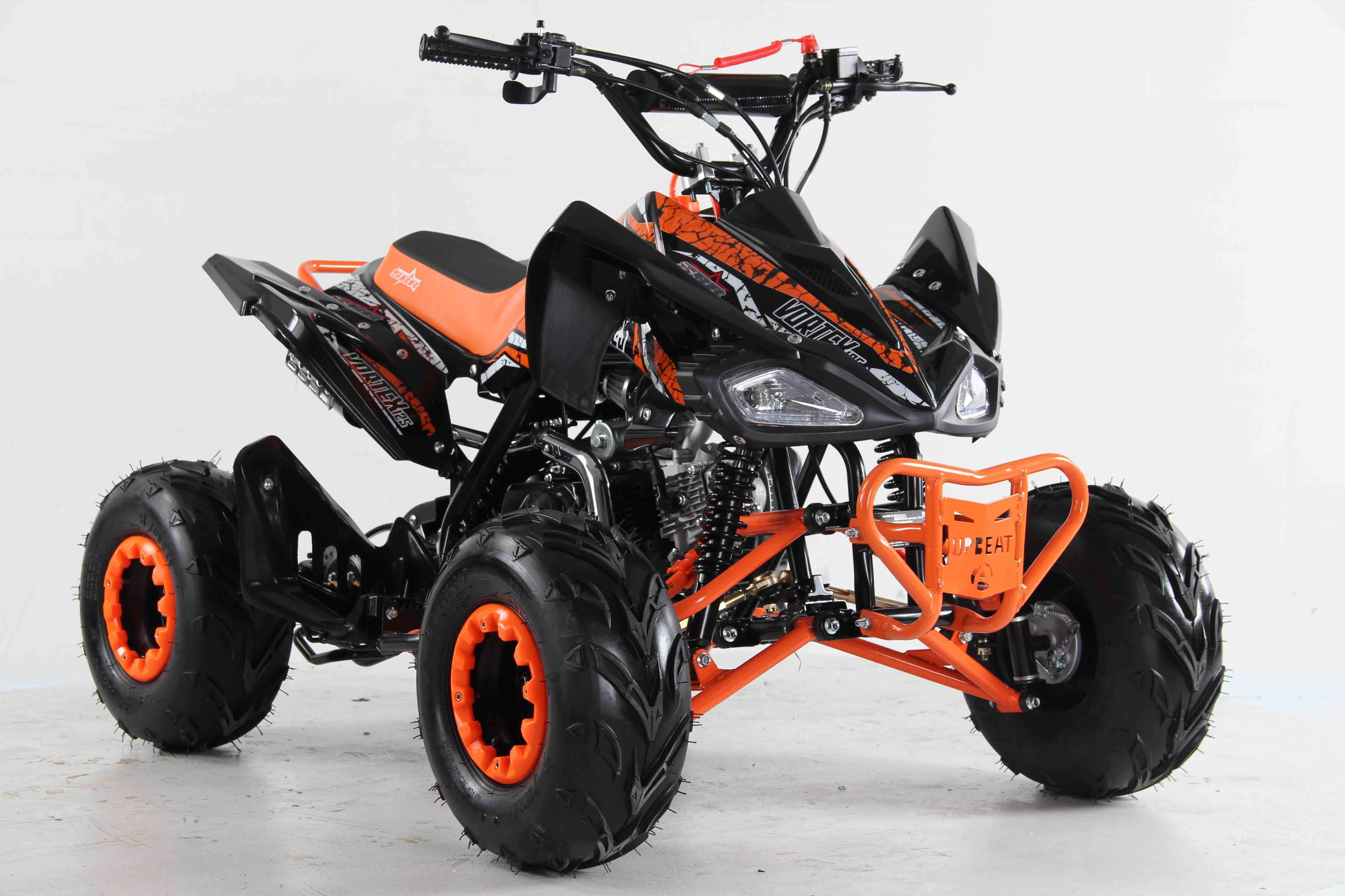 Atv SBR Vortex 7" 125cc 4T benzina negru/portocaliu