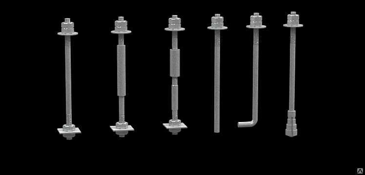 Анкерный болт, Foundation bolts, 地脚螺栓 Фундаментные болты