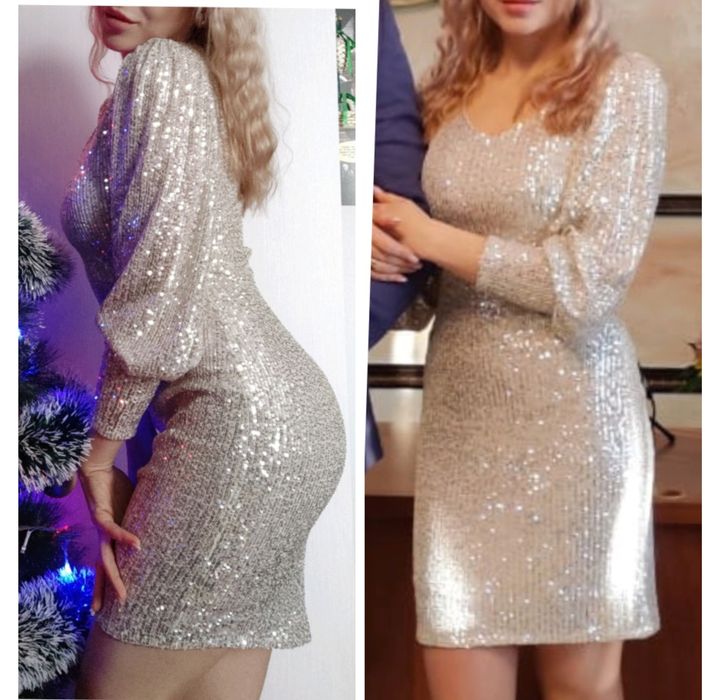 Платье женское с пайетками