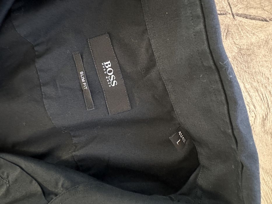 Camasa HUGO BOSS Negru Slim Fit Maneca Scurta Barbati | Marime L