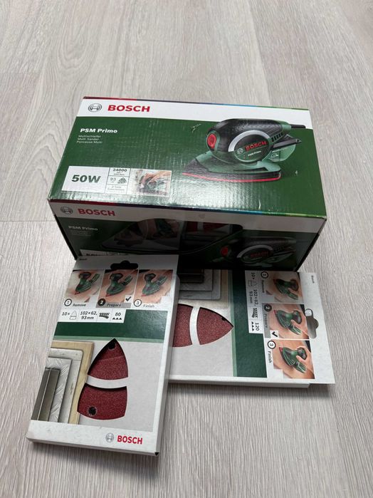 Slefuitor multifunctional, cu vibratii, Bosch PSM Primo, 50 W Nou