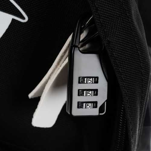 Светеща USB раница ВОДОУСТОЙЧИВА с катинар + несесер и кабели, раници