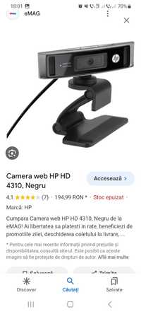 Camera web HP fullhd 1080p