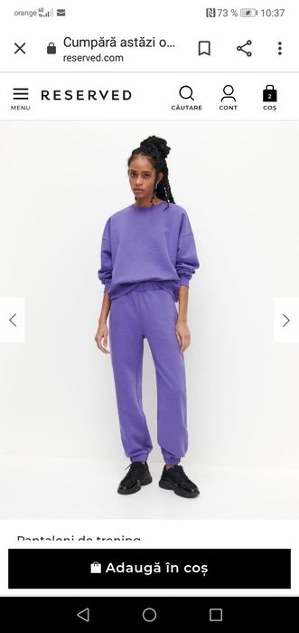 Trening Reserved XS, molton