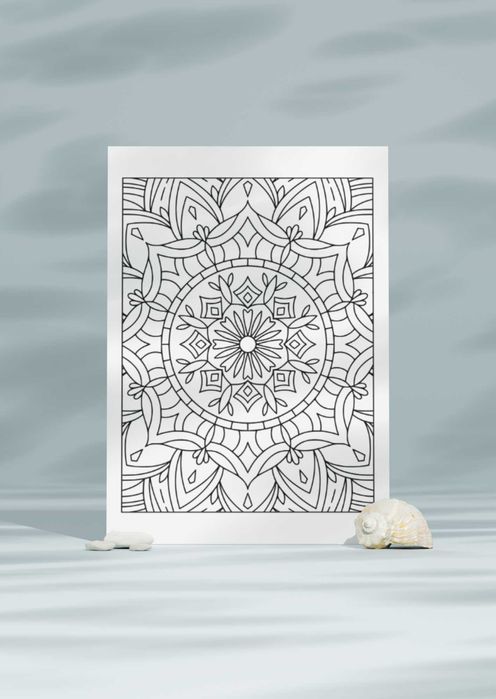 Антистрес Книга за Възрастни - Оцветяване на Мандали
