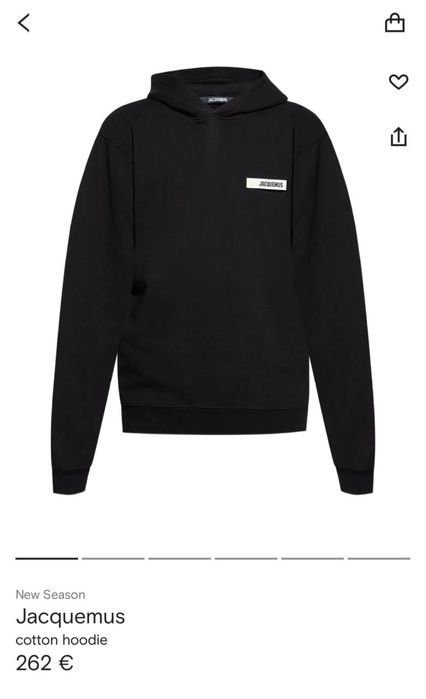 Суичър черен jacquemus