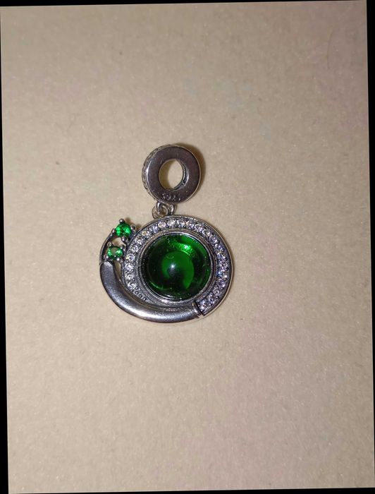 Медальон за гривна и верижка. Сребро 925. Нов.