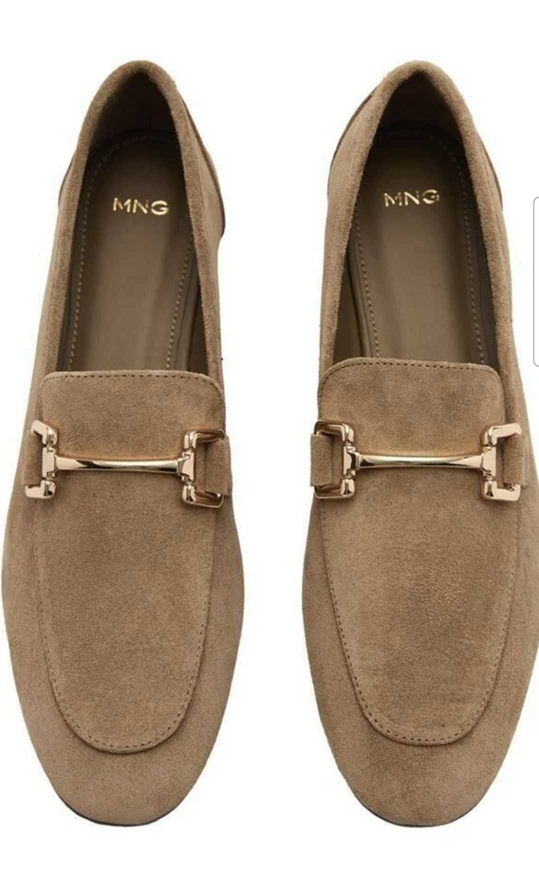 Кожени мокасини Mango