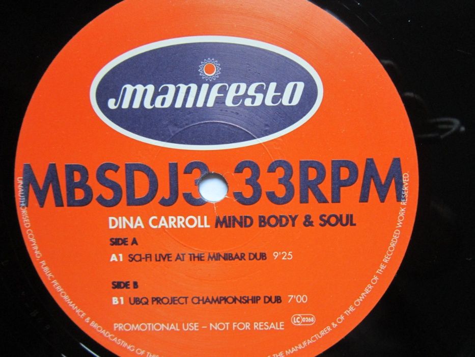 Dina Carroll -Mind Body &Soul(Electronic,House)made in UK 1997