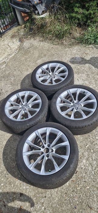 Vând jante pe 18 si 19 si 16 de 5x112 vw audi skoda cu anvelope merced