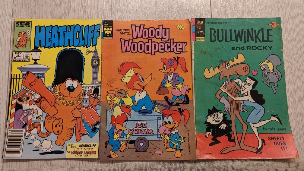 3 reviste benzi desenate engleza Ciocănitoarea Woody + 2