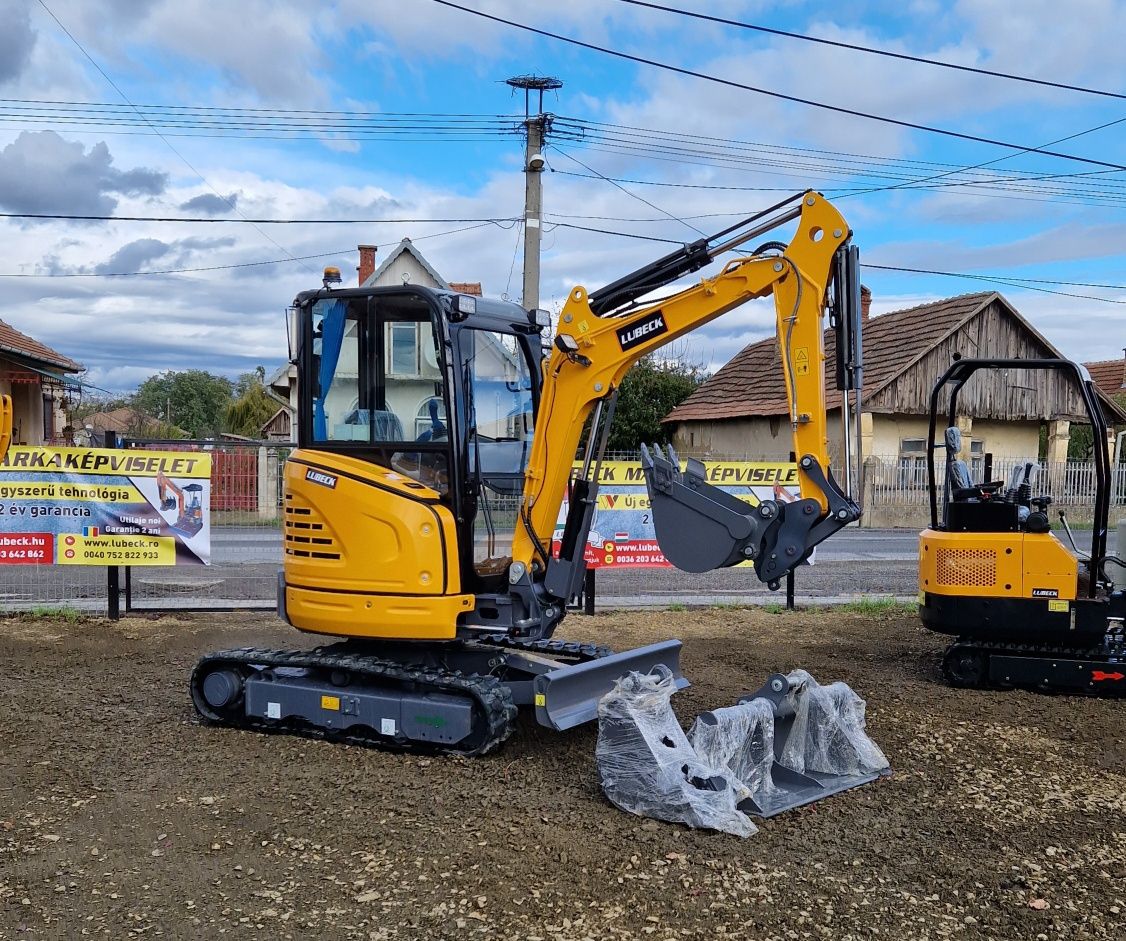 Miniexcavator 3 tone LUBECK EX-pro 301 Nou. Motor Yanmar, Pompe Eaton