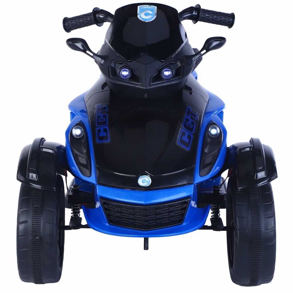 Motocicleta electrica cu 3 roti copii 2-6 ani Cct Eagle cu lumini Blue