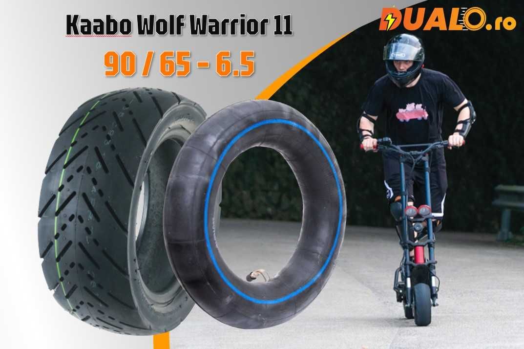 SET Cauciuc + Camera 90/65-6.5 CST pentru trotineta Kaabo  Warrior 11