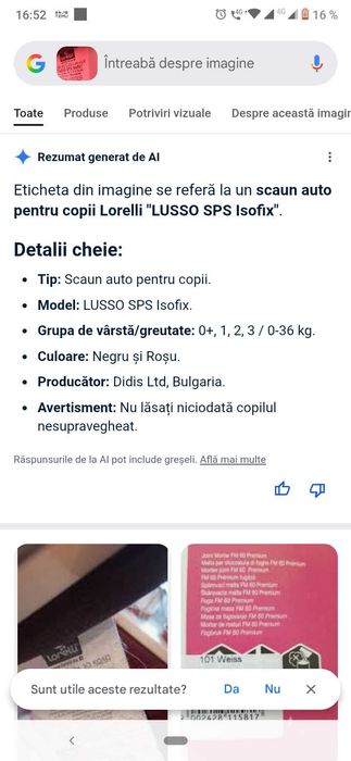 Scaun auto Lorelli isofix 360