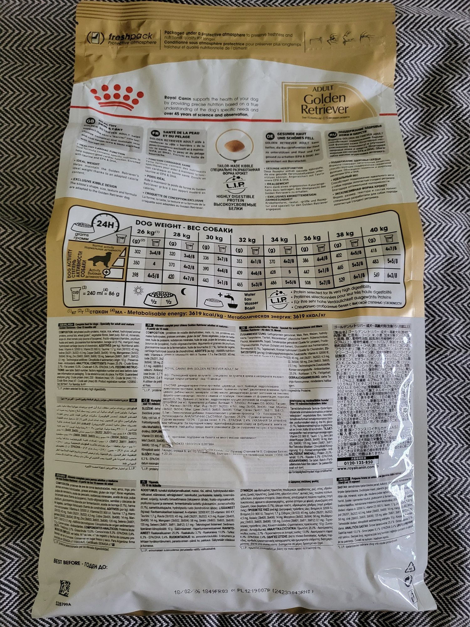 Royal Canin Golden Retriever / Голдън Ретрийвър Adult