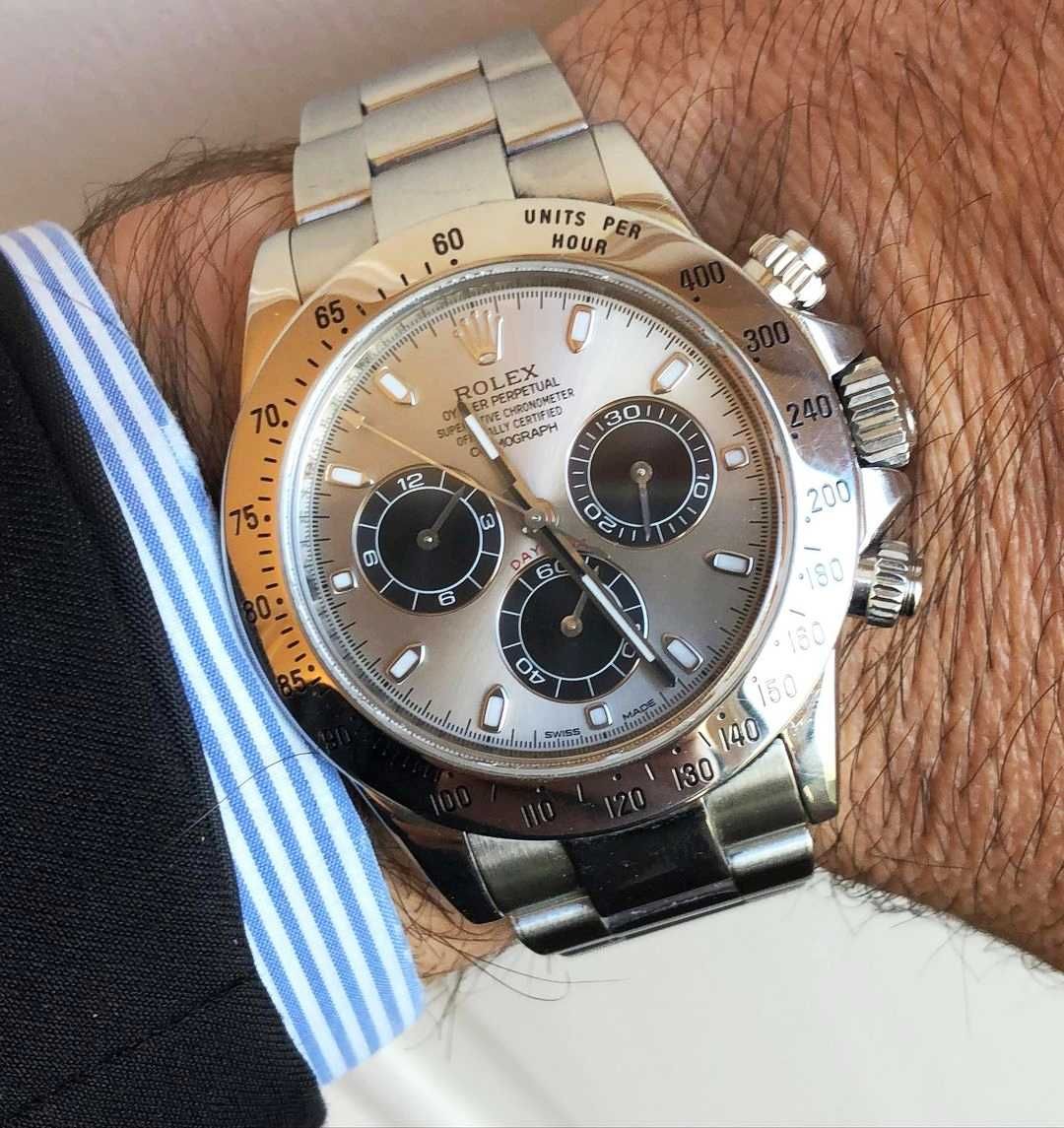 Часовници Rolex Daytona сребро - сив циферблат