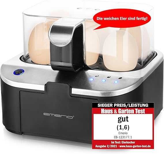 EMERIO Говореща машина за яйца Sieger EB-123177.1 три нива на готвене