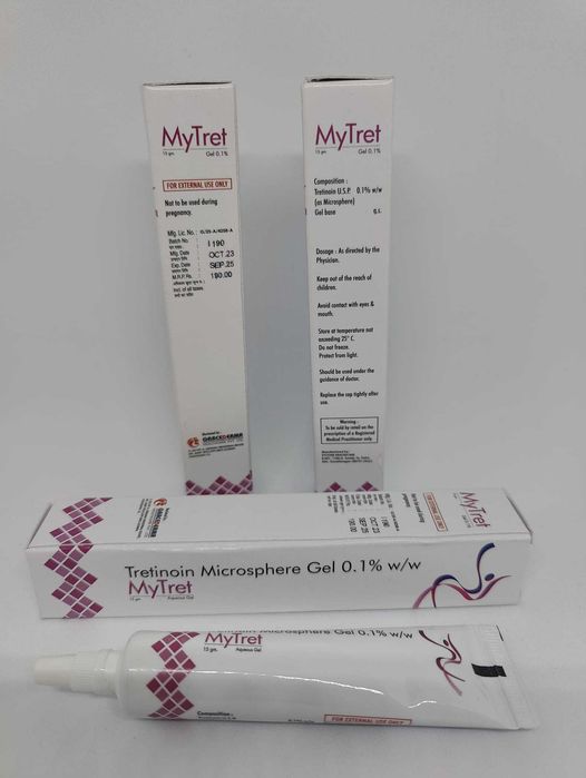 Mytret 0.1% gel micronizat microsfere 15gr TRETIN