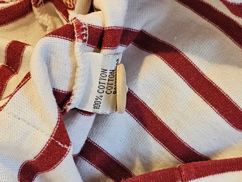 Cardigan in dungi cu nasturi de lemn 100% bumbac