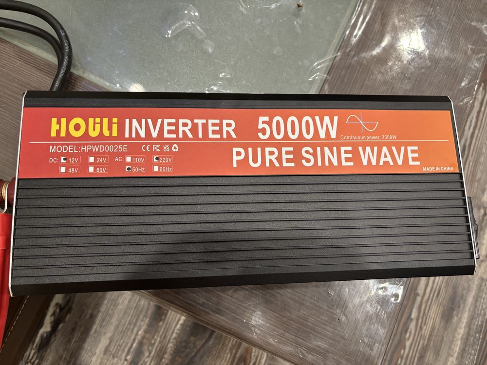 Инвертор преобразовател пълна чиста синусоида 12v -  220v - 5000W