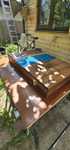 Set table handmade rășină epoxidica