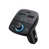 Ugreen fm transmitter bluetooth 5.0 mp3 car charger 3x usb tf micro sd