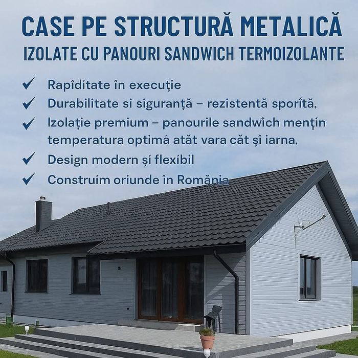 Vand Cabane tip A afrem , case pe structură metalică