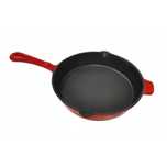 Tigaie rotunda din fonta emailata pentru grill, 27x5 cm