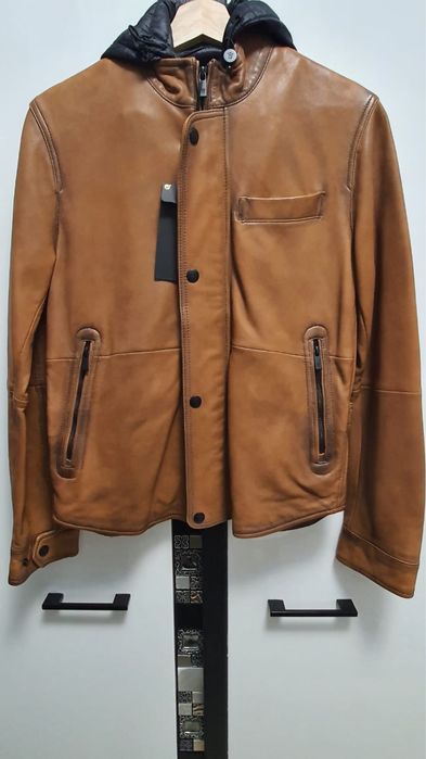 Geaca piele naturala Massimo Dutti