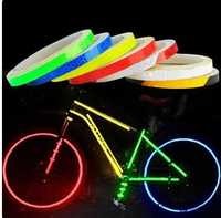 banda reflectorizanta si fluorescenta, rosie , bicicleta, scuter, trot