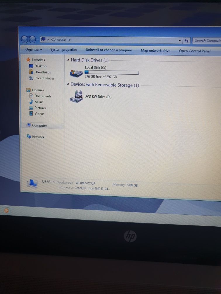 Hp core I5 windows 7 functioneaza perfect