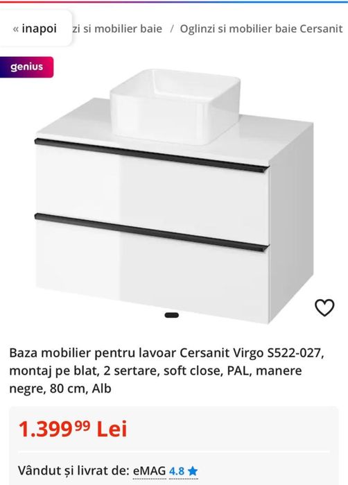 Mobilier de baie!Nou nouț sigilat!!