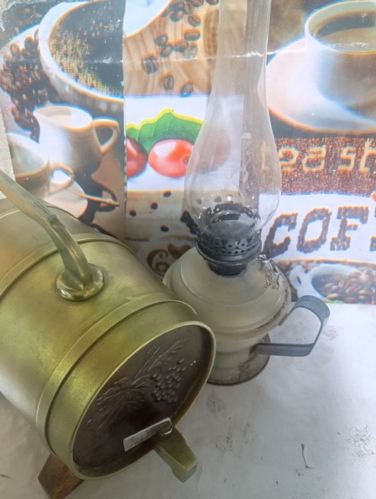 Antikvar shinni idish bn kerasin lampa