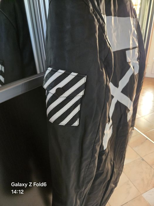 Geacă OffWhite piele naturală