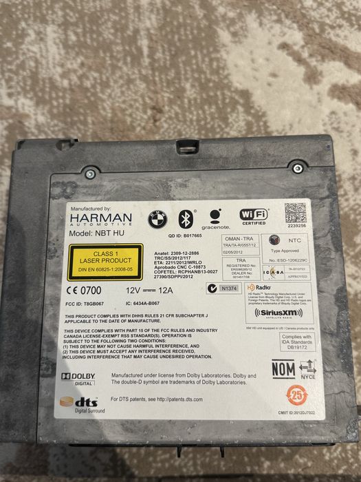 Навигация NBT BMW F06 F10 F12 F01 F15 F16 F30