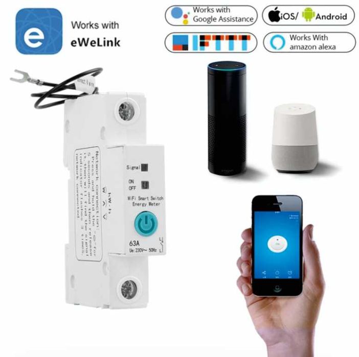 Электрический автомат-реле напряжения с Wi-Fi и управлением с телефона