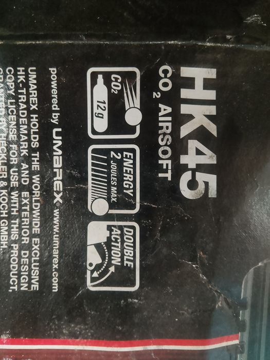Pistol Airsoft 2j,6mm CO2 12g