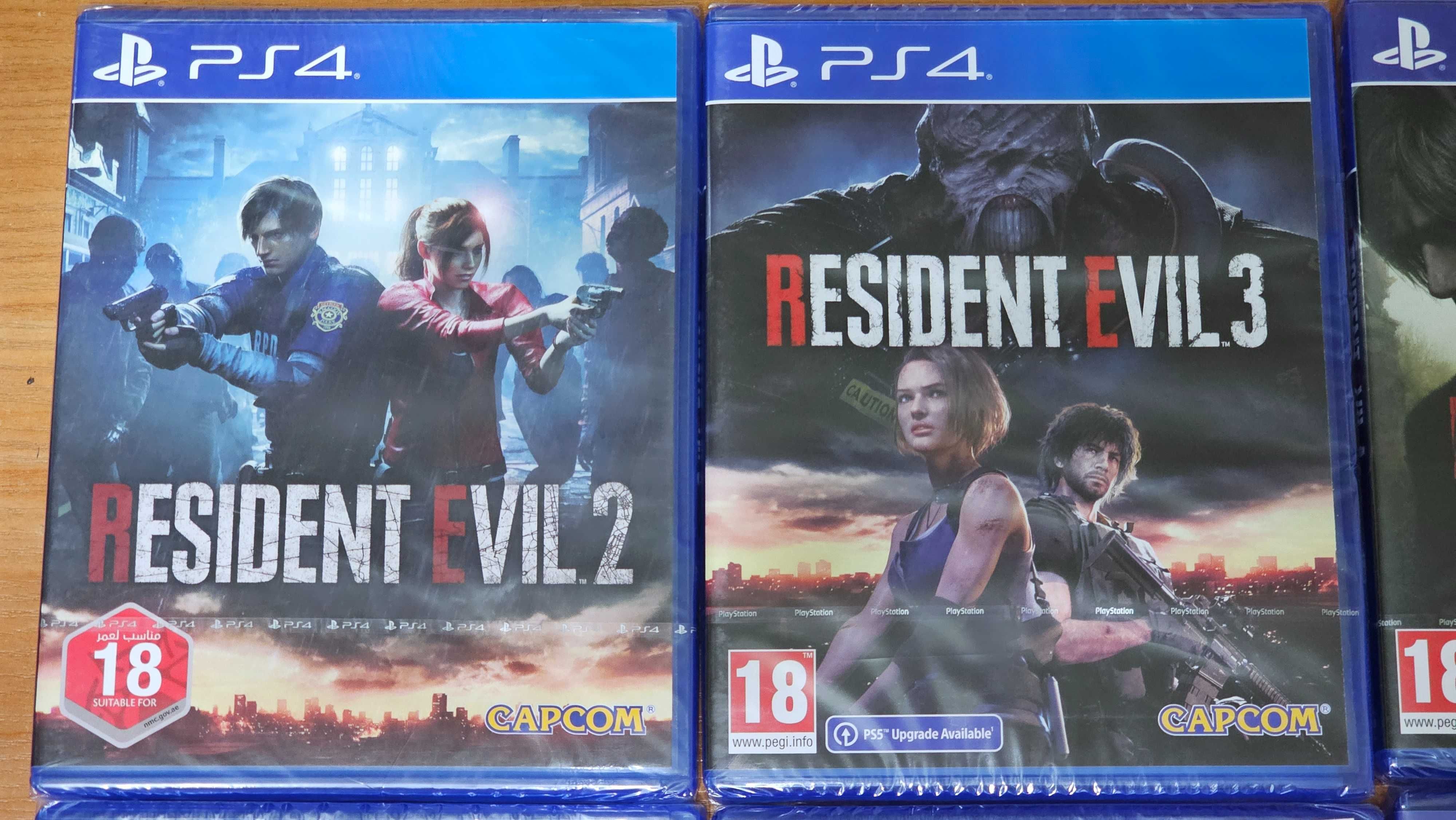 ДИСКИ PlayStaion 4 PS4 Resident Evil 2,3,4,4HD,5,6,7, 8Village Origins