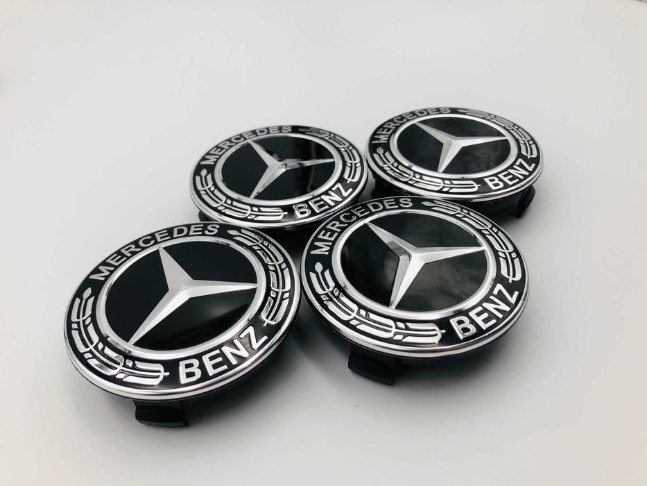 Capace Janta Compatibile Mercedes 72 mm negru nou