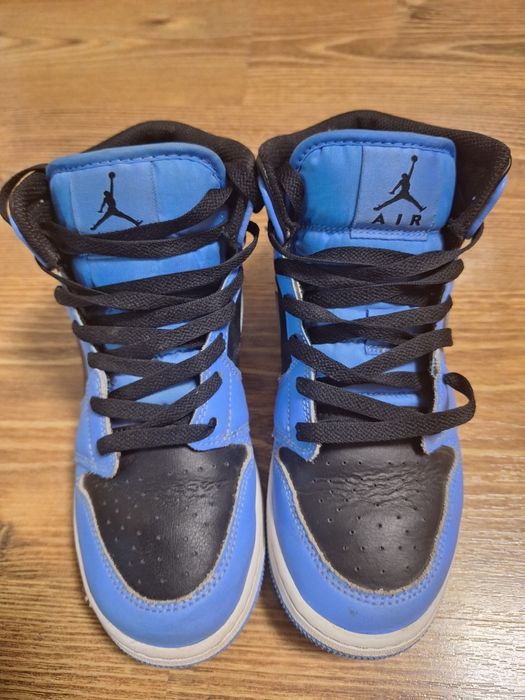 Vand jordan 1 mid blue and black