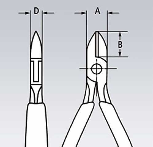 странични, диагонални резачки, секачки, клещи 115 мм, KNIPEX