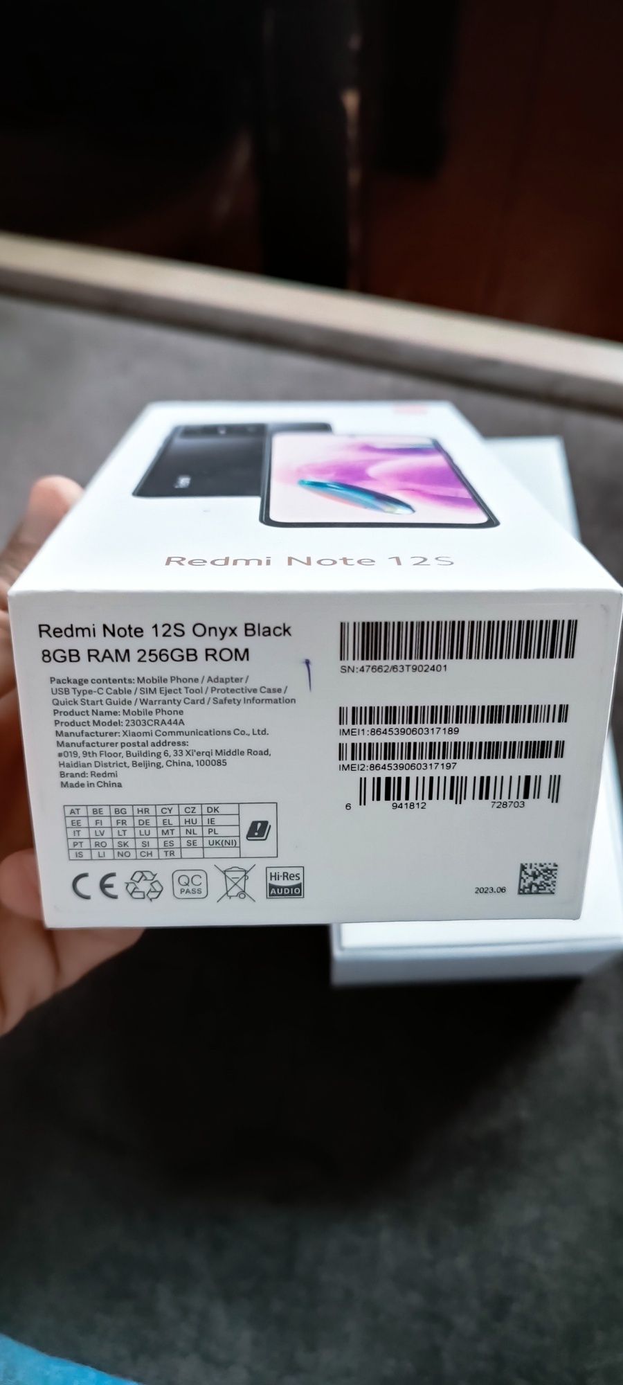 Redmi Note 12 s yangi telefon 1 hafta boldi ocilganiga