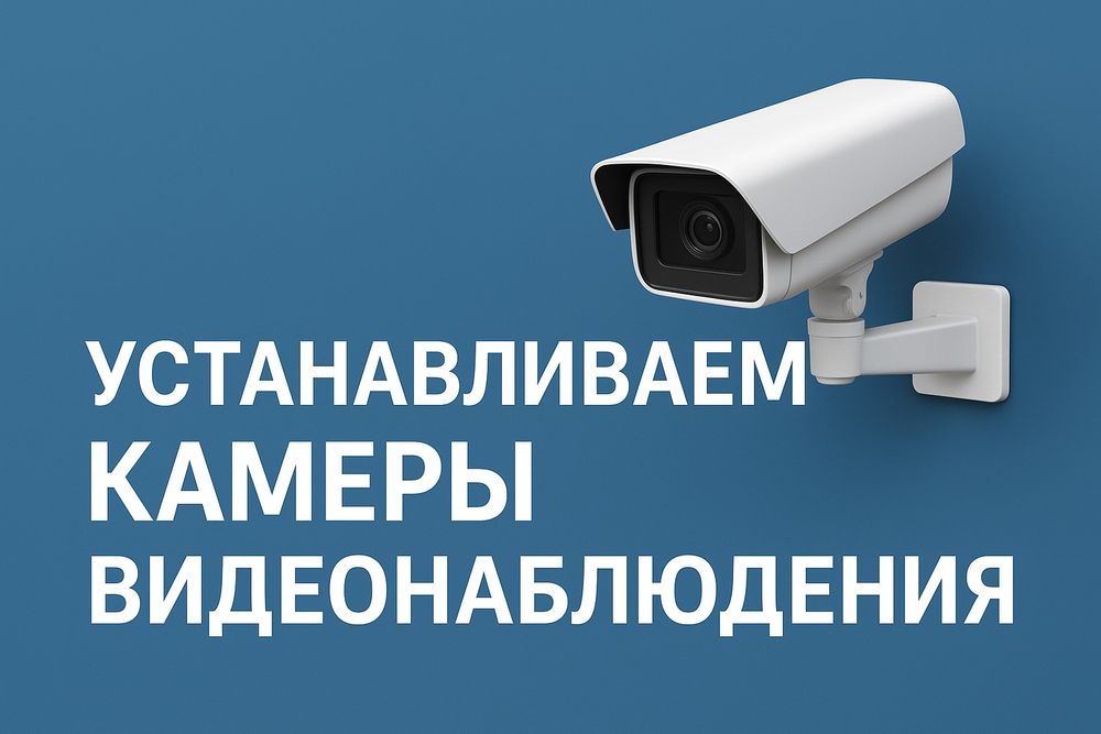 Установка камер видеонаблюдения