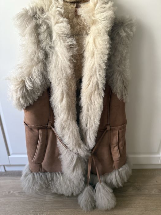 Cojoc dama blana oaie