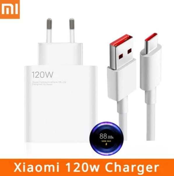 Set incarcator+cablu type-C Xiaomi 120w nou super charge original