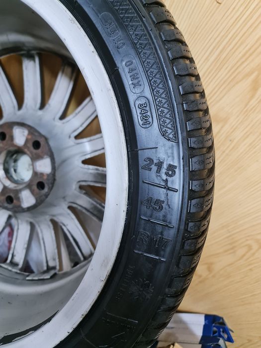 Jante aliaj cu anvelope iarna R17 VW,Skoda,Seat