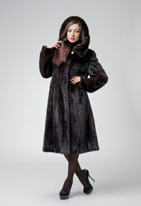 Шуба. Норковая шуба. Норка.